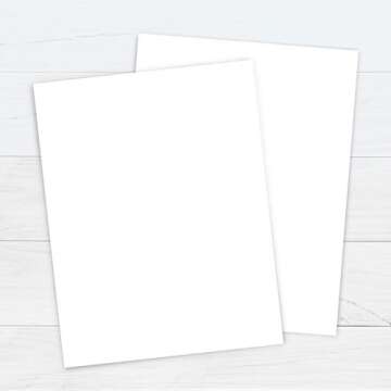 Printworks White Cardstock, 67 lb, 92 Bright, FSC Certified, Perfect for School and Craft Projects, ...