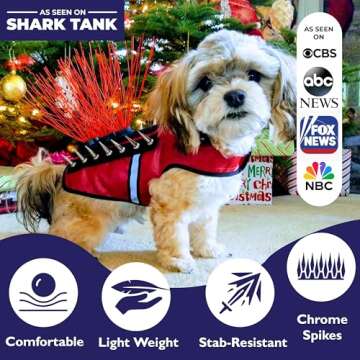 CoyoteVest SpikeVest for Small Dogs with Reflective Spikes