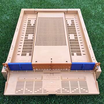 Apimaye Premium Screened Bottom Board for 10 Frame Langstroth Hives with Pollen Trap and Moisture Co...