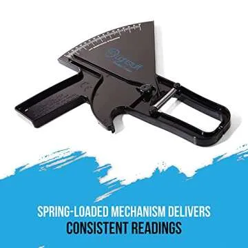 Lightstuff Precision Skinfold Caliper - Monitor Your Body Fat Easily