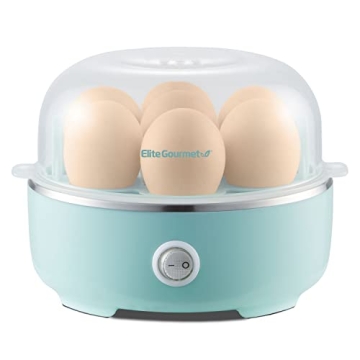 Elite Gourmet Easy Egg Cooker - Compact 7-Egg Capacity for Perfect Eggs