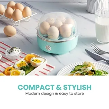 Elite Gourmet Easy Egg Cooker - 7-Egg Electric Cooker
