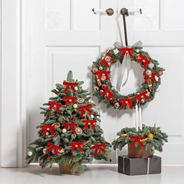 Dingion Christmas Velvet Ribbon Set - 100 Yards for DIY Crafts