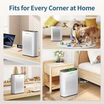 Powerful Air Purifier with Smart Air Quality Monitor