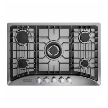 Empava 30 Inch Gas Cooktop with 5 World Class Made in Italy SABAF Burners, LPG/NG Convertible, Ideal...