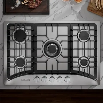 Empava 30 Inch Gas Cooktop with 5 SABAF Burners