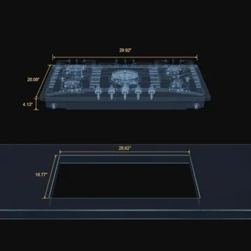 Empava 30 Inch Gas Cooktop with 5 SABAF Burners