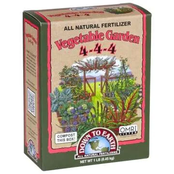 Organic Vegetable Garden Fertilizer 4-4-4 1lb Pack
