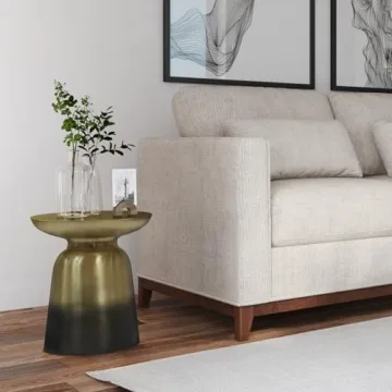 Stylish Gold and Black Ombre Side Table for Your Home