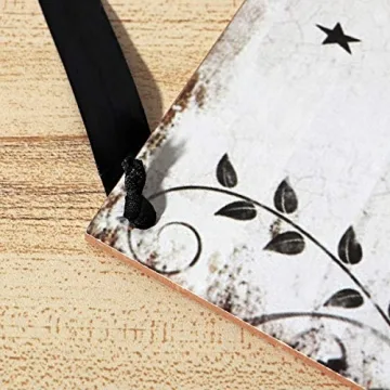 LUOEM Halloween Wooden Witch Welcome Sign for Decor