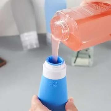 INSFIT Travel Bottles for Toiletries, TSA Approved 2oz Travel Size Bottles Leak Proof Travel Containers for Toiletries, BPA Free Refillable Travel Accessories for Shampoo Body Wash Liquids Blue