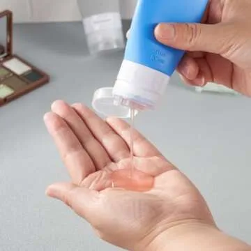 INSFIT Travel Bottles for Toiletries, TSA Approved 2oz Travel Size Bottles Leak Proof Travel Containers for Toiletries, BPA Free Refillable Travel Accessories for Shampoo Body Wash Liquids Blue