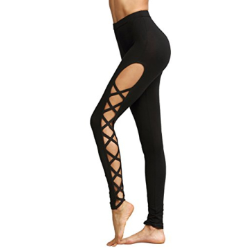 High Waisted Cutout Leggings for Yoga and Casual Wear