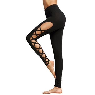 High Waisted Cutout Leggings for Yoga and Casual Wear