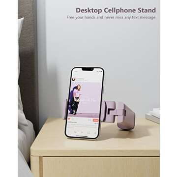MiiKARE Airplane Travel Phone Holder - Handsfree Mount