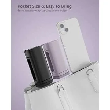 MiiKARE Airplane Travel Phone Holder - Handsfree Mount