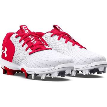 Under Armour Women's Glyde 2.0 RM, (103) White/Red/White, 9.5, US