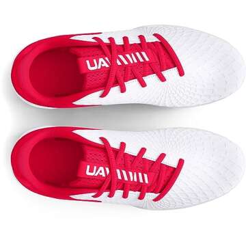 Under Armour Women's Glyde 2.0 RM, (103) White/Red/White, 9.5, US