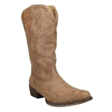 ROPER Women's Riley Western Boot in Tan - Comfort Meets Style