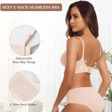 OEAK Women's Wirefree Lightly Lined Everyday Bra