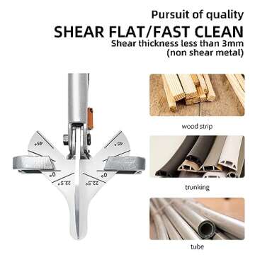 GARTOL Miter Shears, Adjustable Cutting Tool for Crafting & Molding