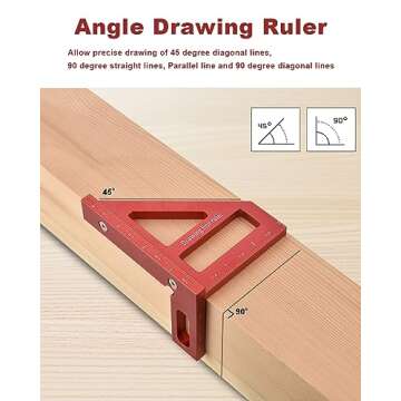 Precision BOXmime 3D Multi-Angle Measuring Ruler for Woodwork