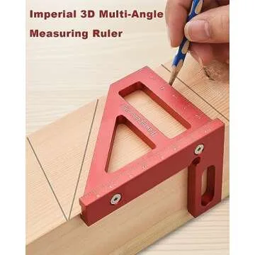 Precision BOXmime 3D Multi-Angle Measuring Ruler for Woodwork