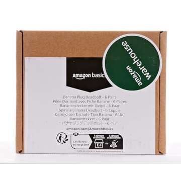 Amazon Basics Speaker Connector 12 Pack Banana Plugs