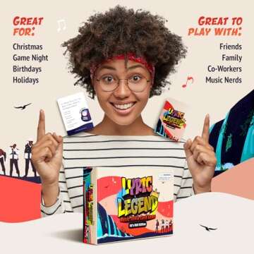 Lyric Legend 90's R&B - Finish The Lyrics Game with Trivia to Argue for The Correct Songs. Great for Gifts, Game Night, and Groups. 144 Songs and a Playlist, You'll Sing Along and Quiz Your Friends!
