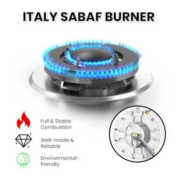 TOPWISH 36" Built-in Gas Cooktop with 5 Burners