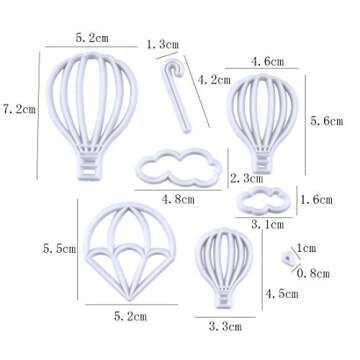 Fewo Hot Air Balloon & Cloud Fondant Cutter Set