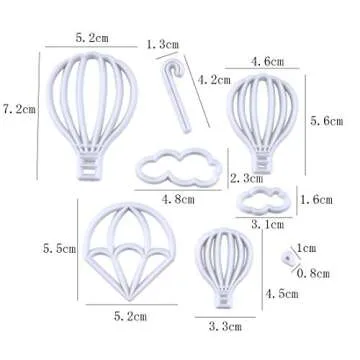 Fewo Hot Air Balloon & Cloud Fondant Cutter Set