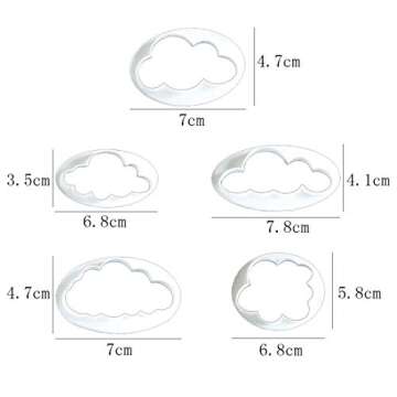 Fewo Hot Air Balloon & Cloud Fondant Cutter Set
