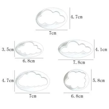 Fewo Hot Air Balloon & Cloud Fondant Cutter Set