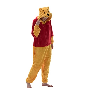 COSUSKET Unisex Bear Onesie Pajamas - Cozy Adult Halloween Costume