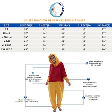 COSUSKET Unisex Bear Onesie Pajamas for Halloween