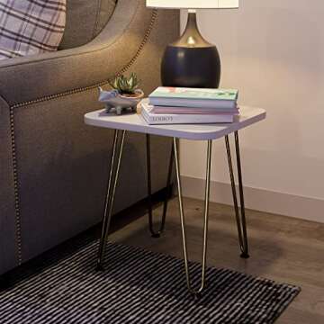 SMARTSTANDARD 16 Inch Heavy Duty Hairpin Furniture Legs, Metal Home DIY Projects for TV Stand, Sofa, Cabinet, etc with Rubber Floor Protectors Bronze 4PCS