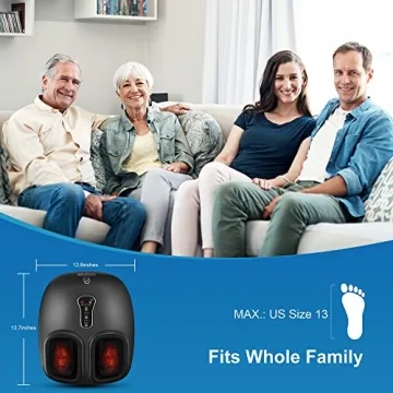 COMFIER Shiatsu Foot Massager with Heat Vibration Rolling