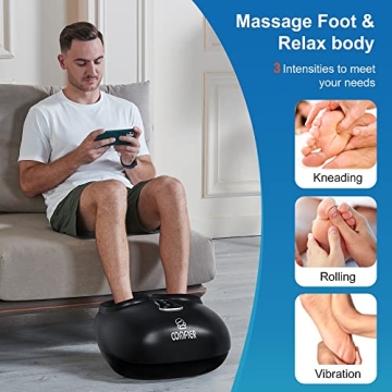 COMFIER Shiatsu Foot Massager with Heat Vibration Rolling