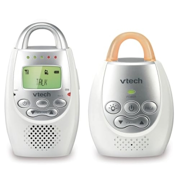 VTech DM221 Audio Baby Monitor - 1,000 ft Range, Vibrating Alert & Night Light