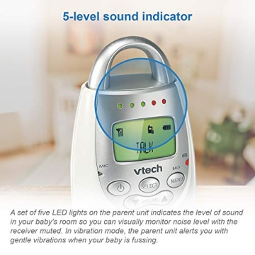 VTech DM221 Audio Baby Monitor with Long Range & Night Light