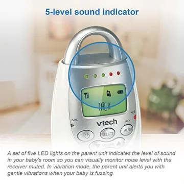 VTech DM221 Audio Baby Monitor with Long Range & Night Light