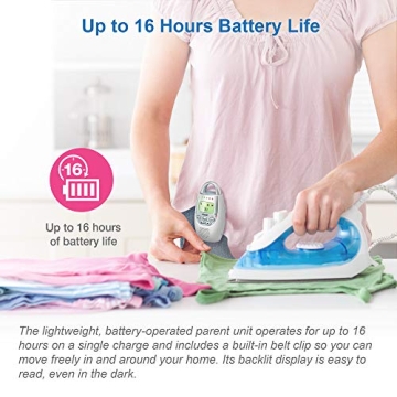 VTech DM221 Audio Baby Monitor with Long Range & Night Light