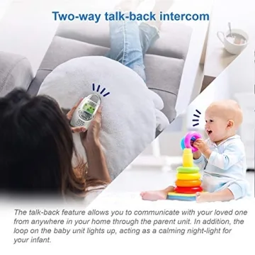 VTech DM221 Audio Baby Monitor with Long Range & Night Light