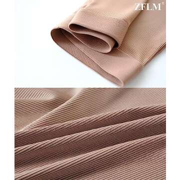 ZFLM Casual Workout Sets Two Piece Outfits for Women Ribbed Crop Tank Top High Waist Yoga Leggings Active Wear