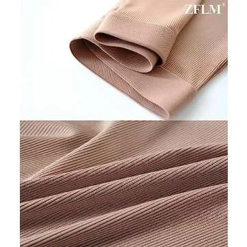 ZFLM Casual Workout Sets Two Piece Outfits for Women Ribbed Crop Tank Top High Waist Yoga Leggings Active Wear