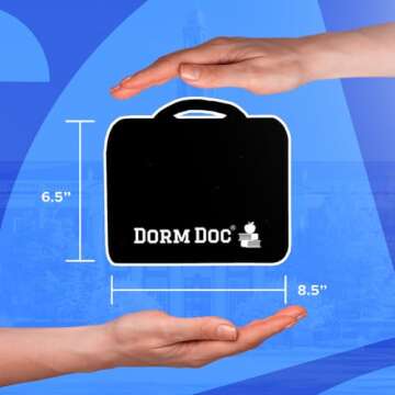 DormDoc 2.0 175-Piece First Aid Kit for Students