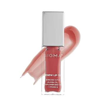 Sigma Beauty Renew Lip Oil – Tinted Lip Oil with Luxurious High-Shine Color and Long Lasting Hydra...