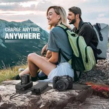 FirstPower 2-Pack LP-E17 Battery and Dual USB Charger Compatible with Canon EOS RP, Rebel T6i, T7i, T8i, T6s, SL2, SL3, M3, M5, M6, 200D, 77D, 750D, 760D, 800D, 8000D Digital SLR Camera