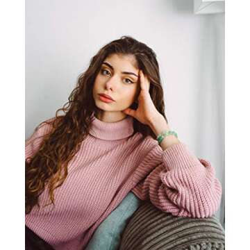 Believe London Green Aventurine Gemstone Chakra Healing Bracelet Anxiety Crystal Natural Stone Men Women Stress Relief Reiki Yoga Diffuser Precious